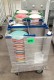 Lot # 6041 ROLLING DISH CADDY - QTY 2 WITH ASSORTED 