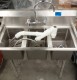 Lot # 6076 THREE COMPARTMENT SINK ON FOUR LEGS  - 39