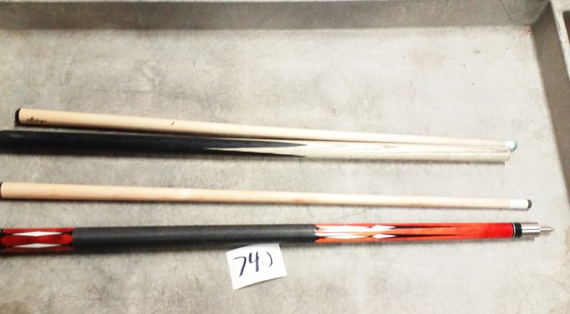 TSA POOL CUES (2)