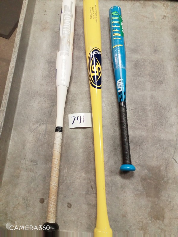 TSA BALL BATS VARIOUS (3)