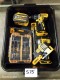 LOT # 575 TSA DEWALT CORDLESS TOOLS & BATTERY - RELIST