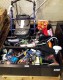 LOT # 863 TSA BOOKCASE OF VARIOUS ITEMS