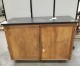 Lot # 6227 WOODEN TWO DOOR STATGE CABINET ON WHEELS