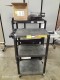 Lot # 6357 THREE TIER BLACK ROLLING CARTS (2)