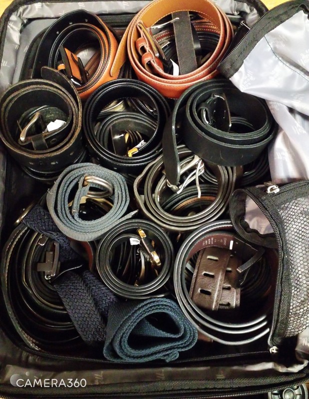 Tsa Suitcases With Belts - Qty 2 photo 4