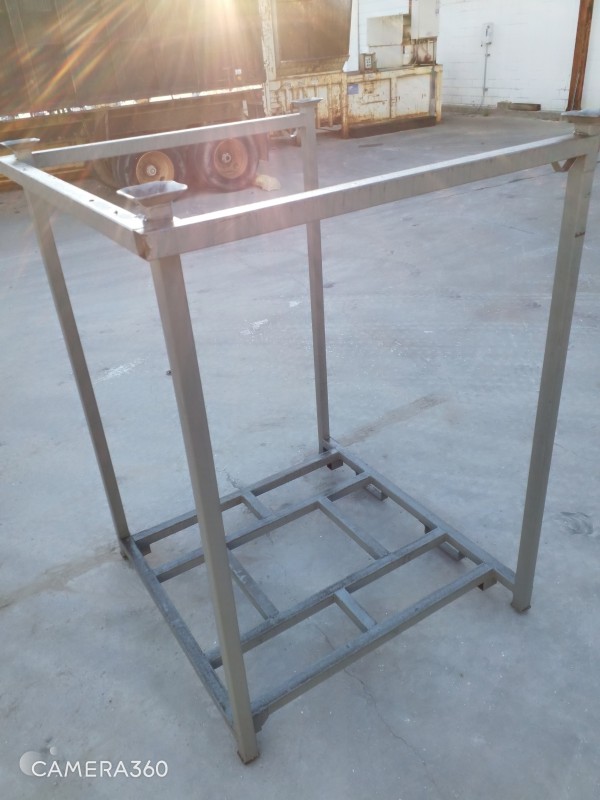 Stack Rack – Gray/ Open Square Tubing Steel Base Qty 2 photo 7