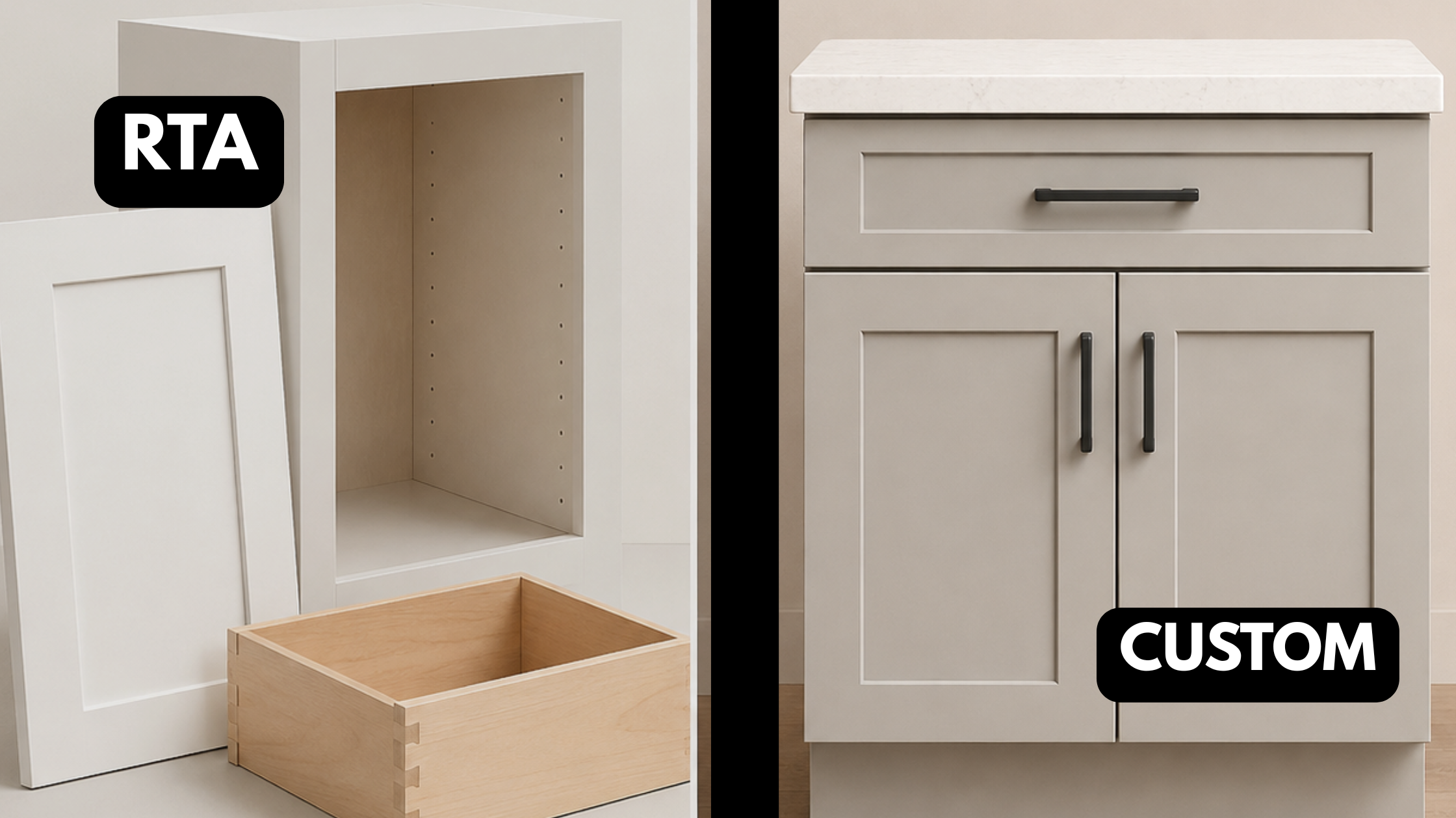 RTA VS CUSTOM CABINETS