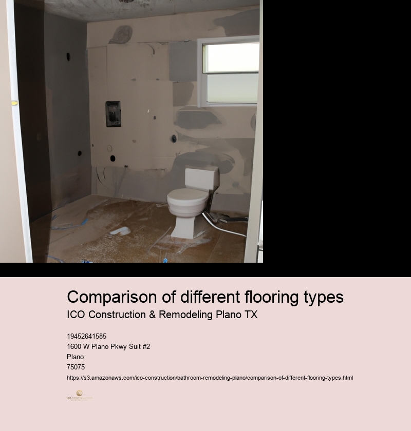 Comparison of different flooring types