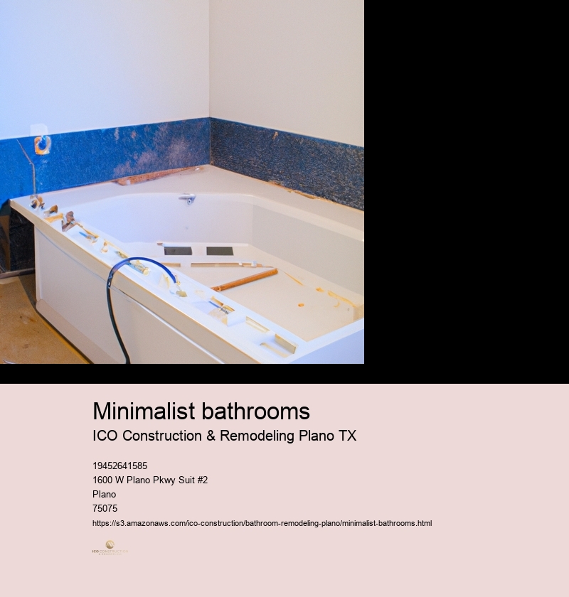 Minimalist bathrooms