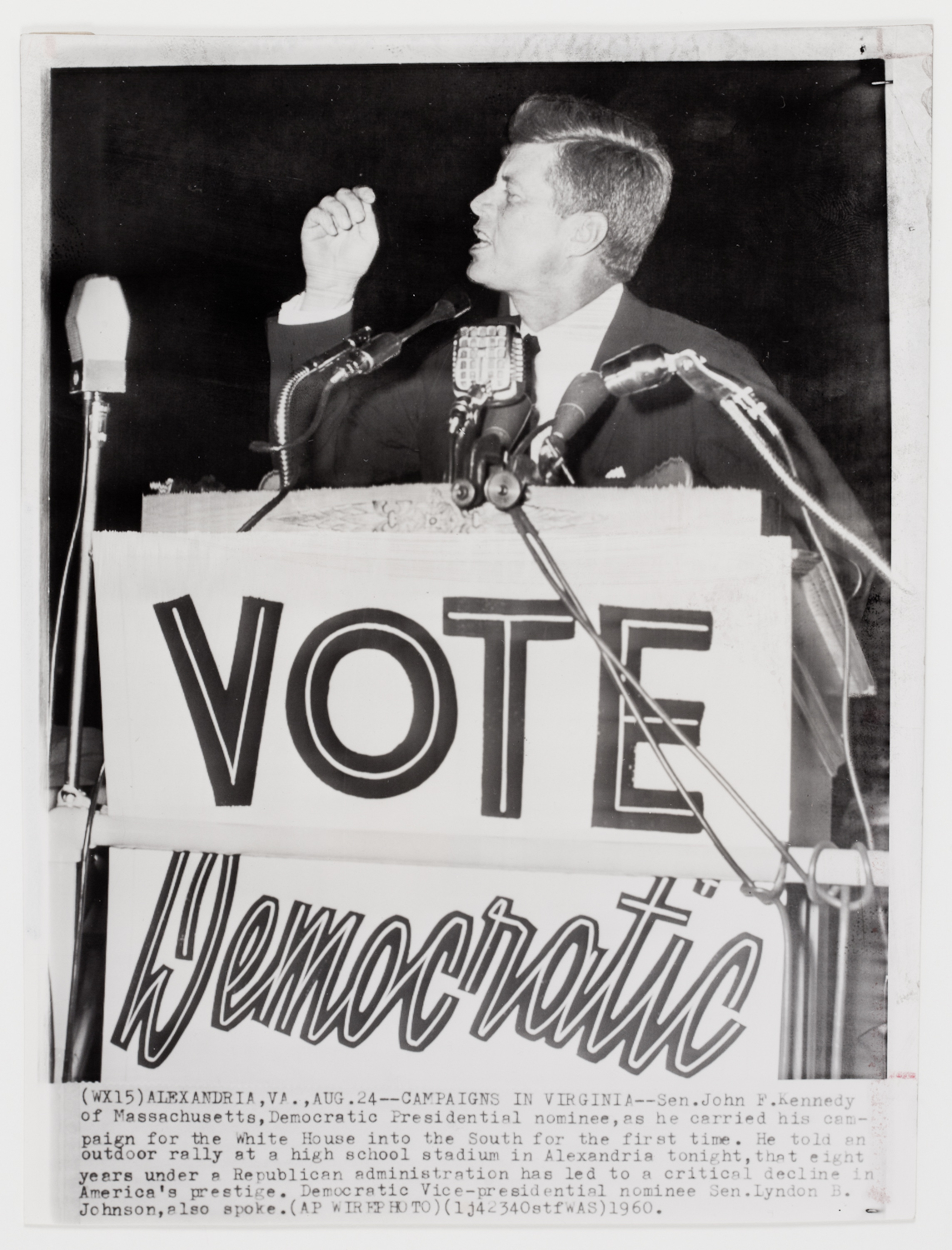 Senator John F Kennedy Giving A Campaign Speech Alexandria Virginia International Center senator-john-f-kennedy-giving-a-campaign-speech-alexandria-virginia-international-center
