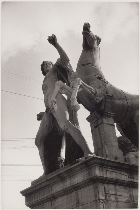 [Statue of man and horse, Rome]