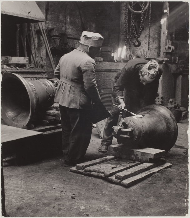 [Men working in a bell foundry, Rome]