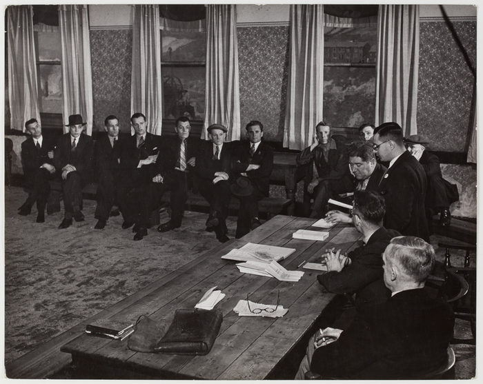 [Coal miners union meeting, Rhonnda Valley, Wales]