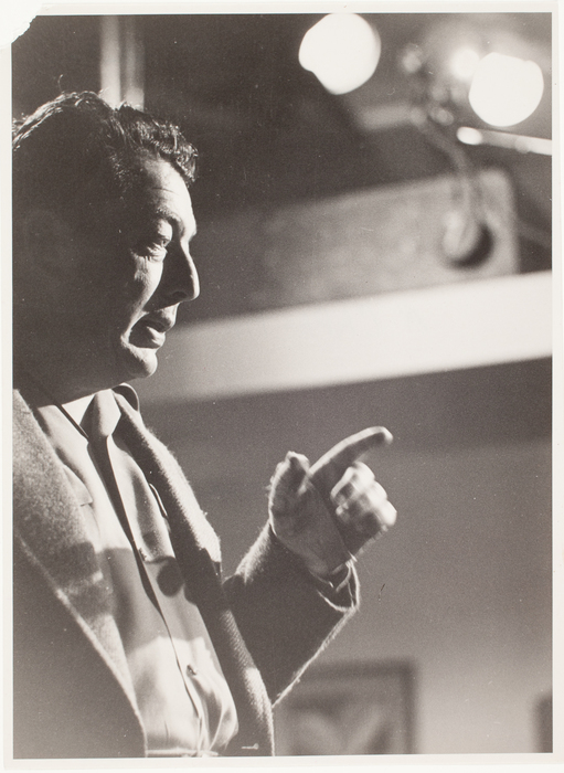 [Lewis Milestone directing on the set of The Arch of Triumph, Hollywood]