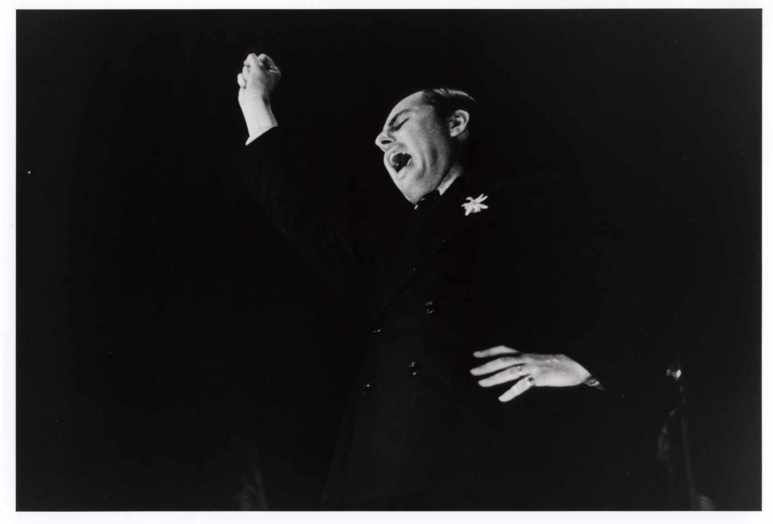 [Léon Degrelle at a rally of his fascist Rex party before the national ...