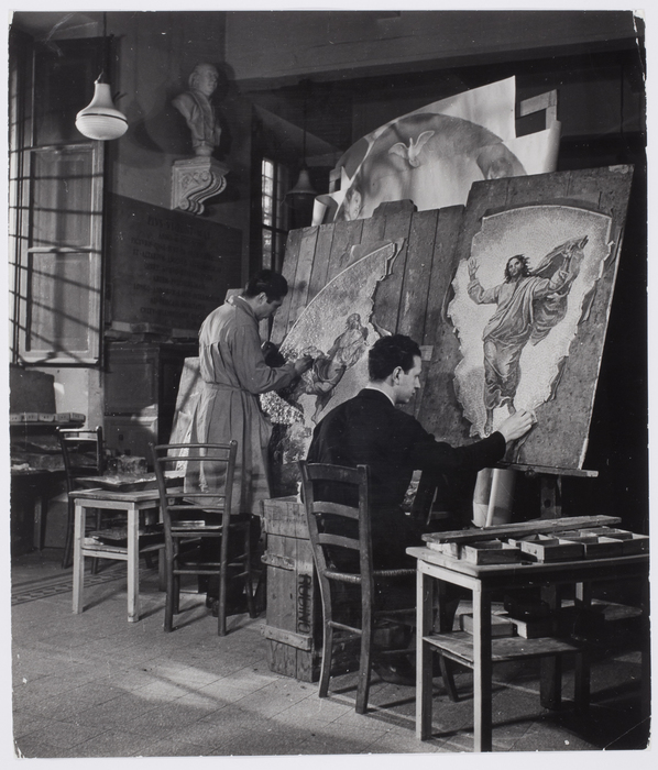 [Mosaic workers, Vatican, Rome]