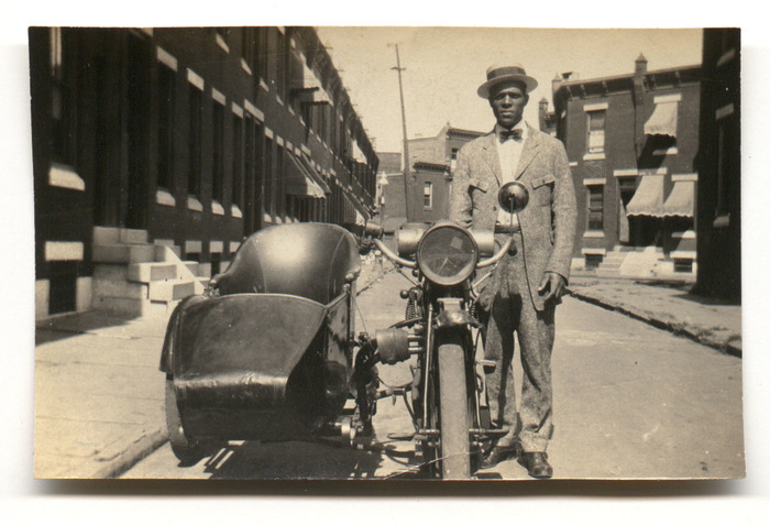 [Unidentified Man with Motorcycle]