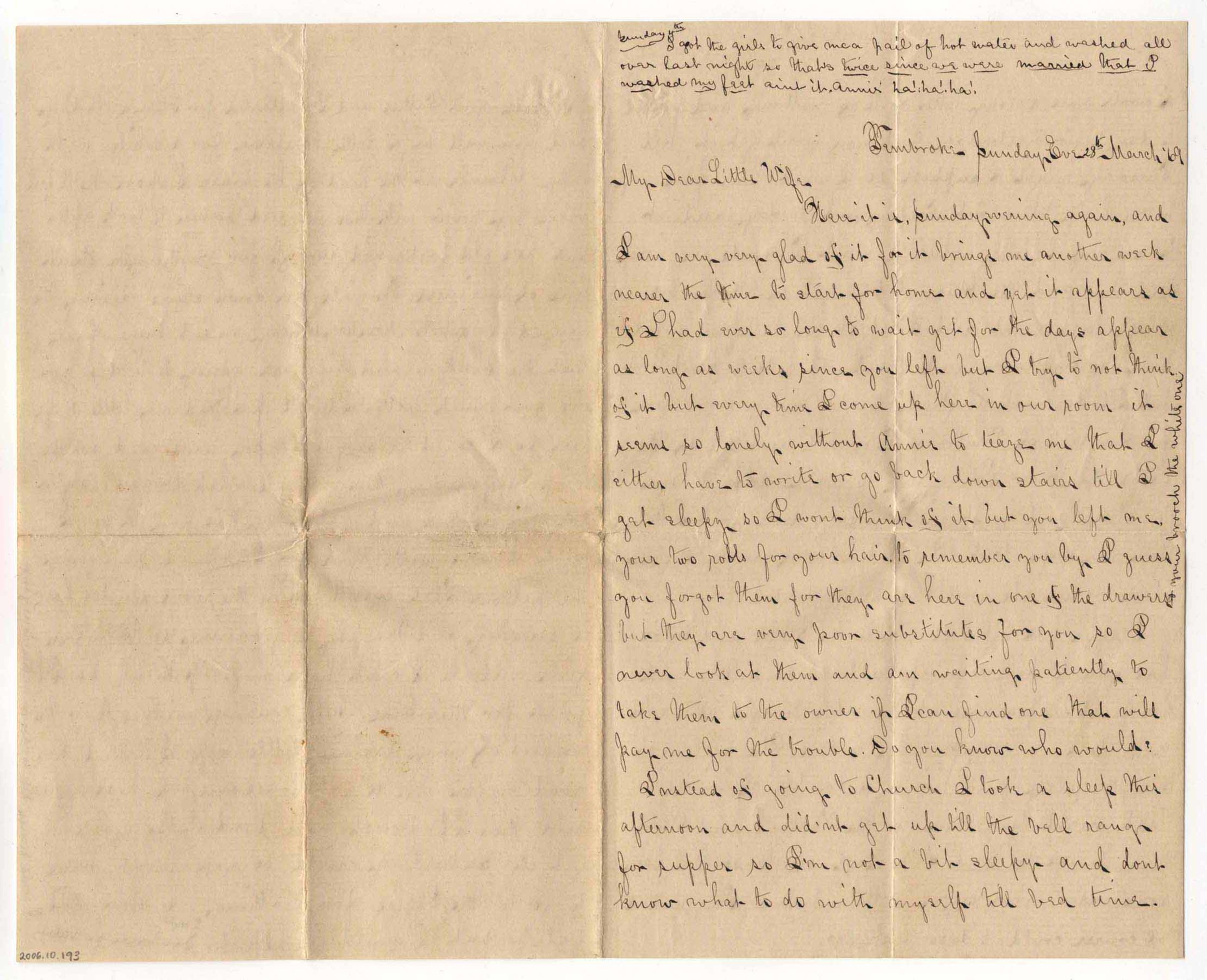 [Letter to Ann E. Kelly Denaut from Roderick Denaut after their ...