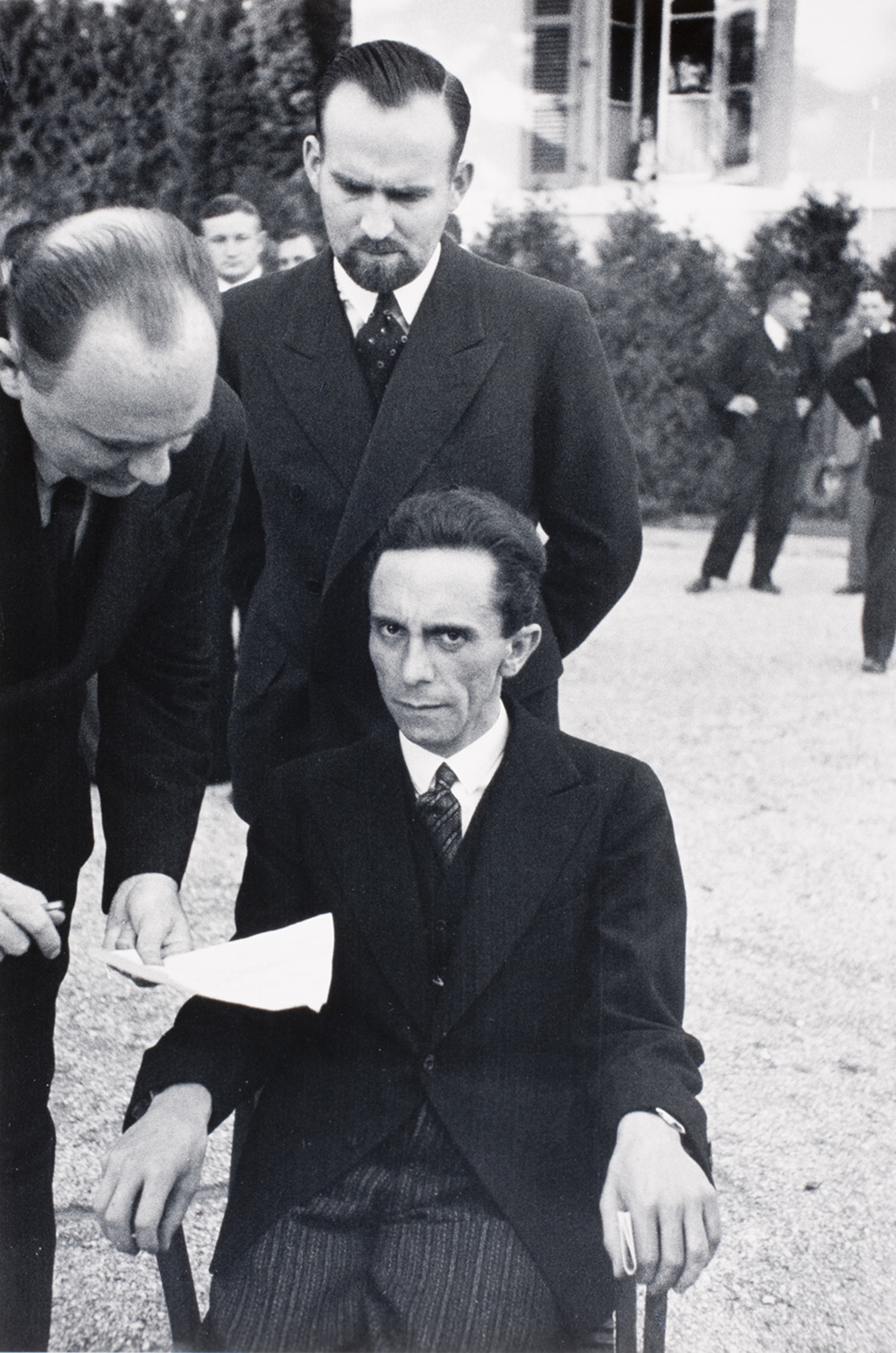 Joseph Goebbels, Minister of Propaganda, with his private secretary and