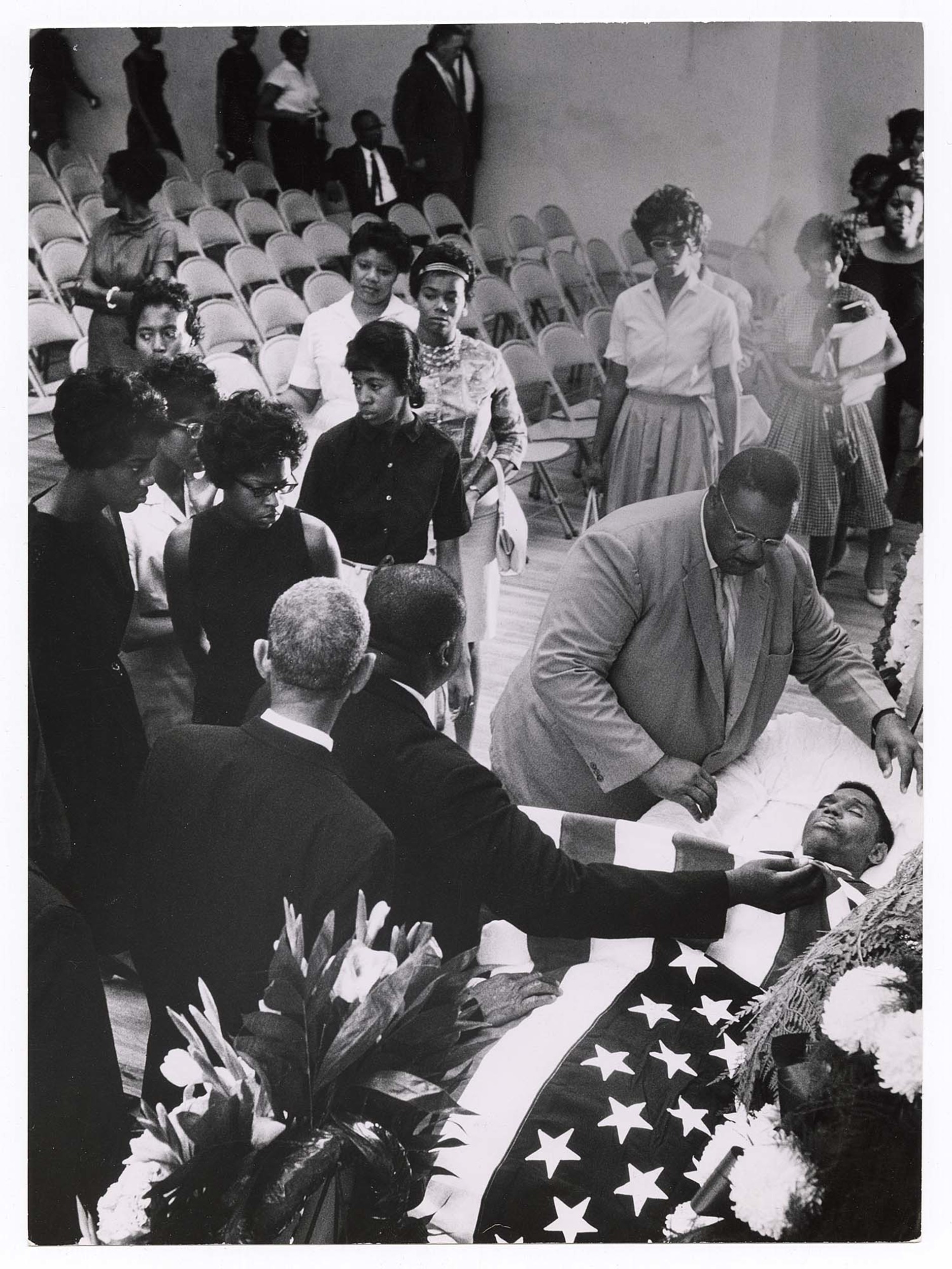 Medgar Evers, slain NAACP official, lying in Jackson, Mississippi