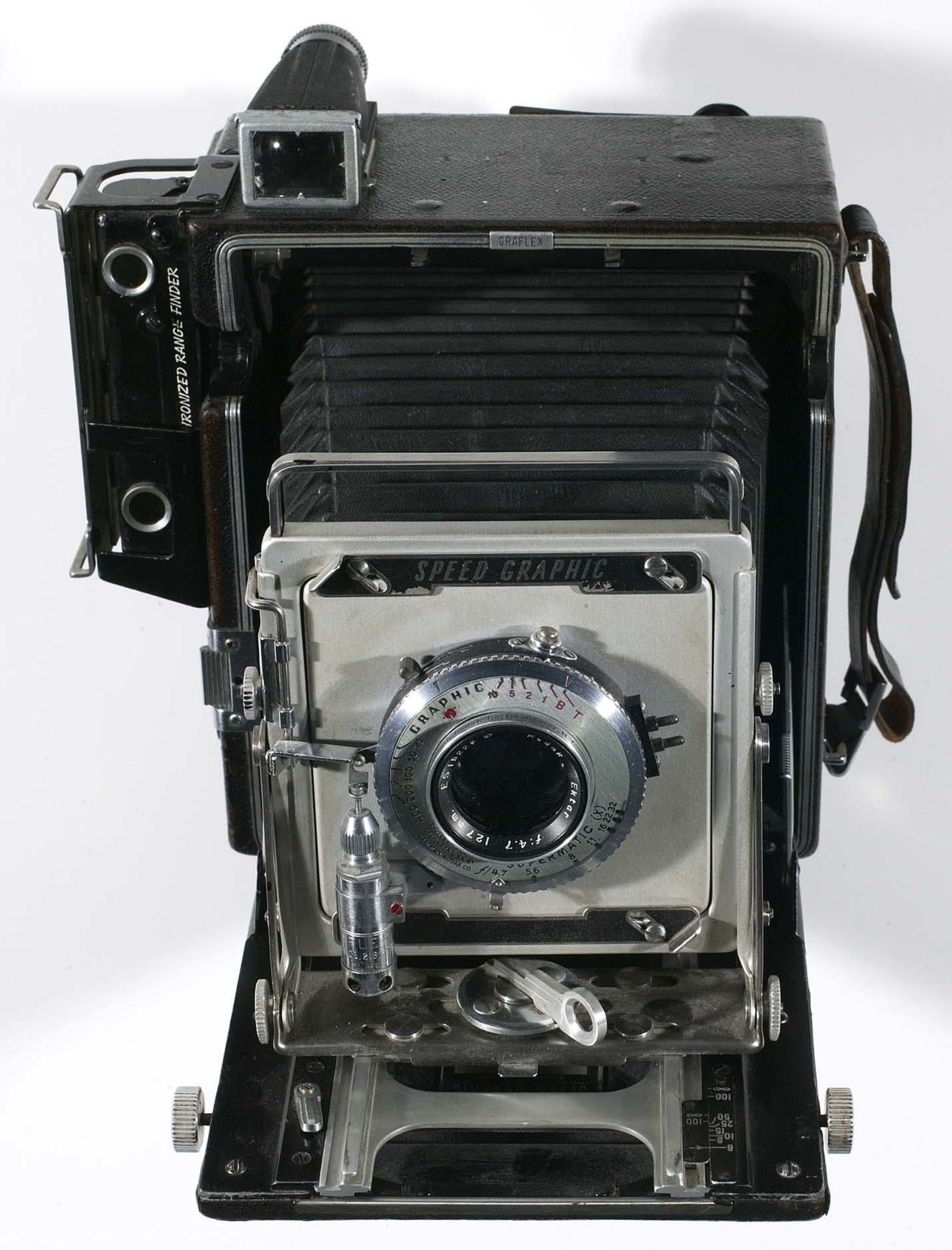[Weegee's Speed Graphic camera] International Center of Photography