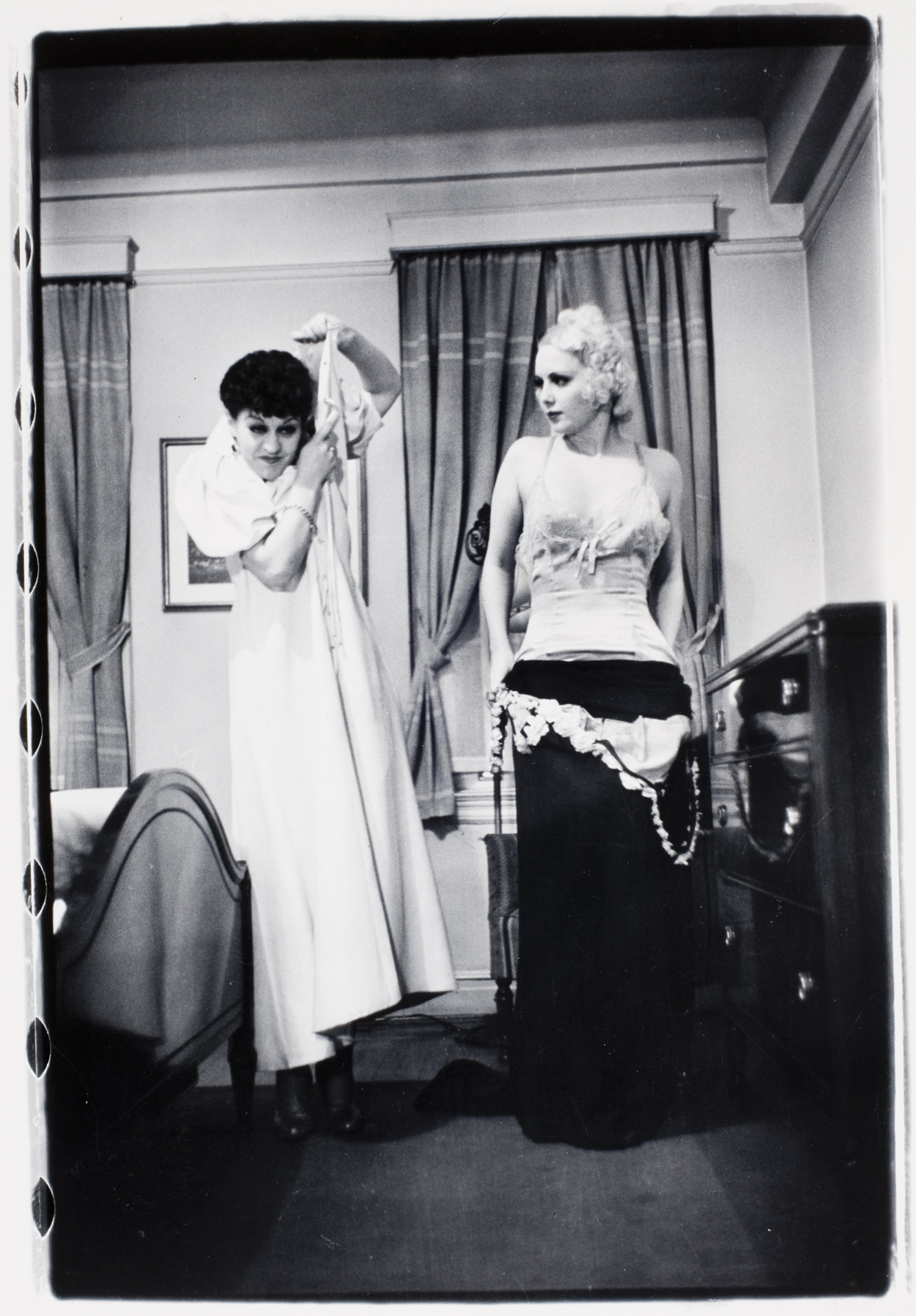 Attractive undressing technique is here being demonstrated by June St