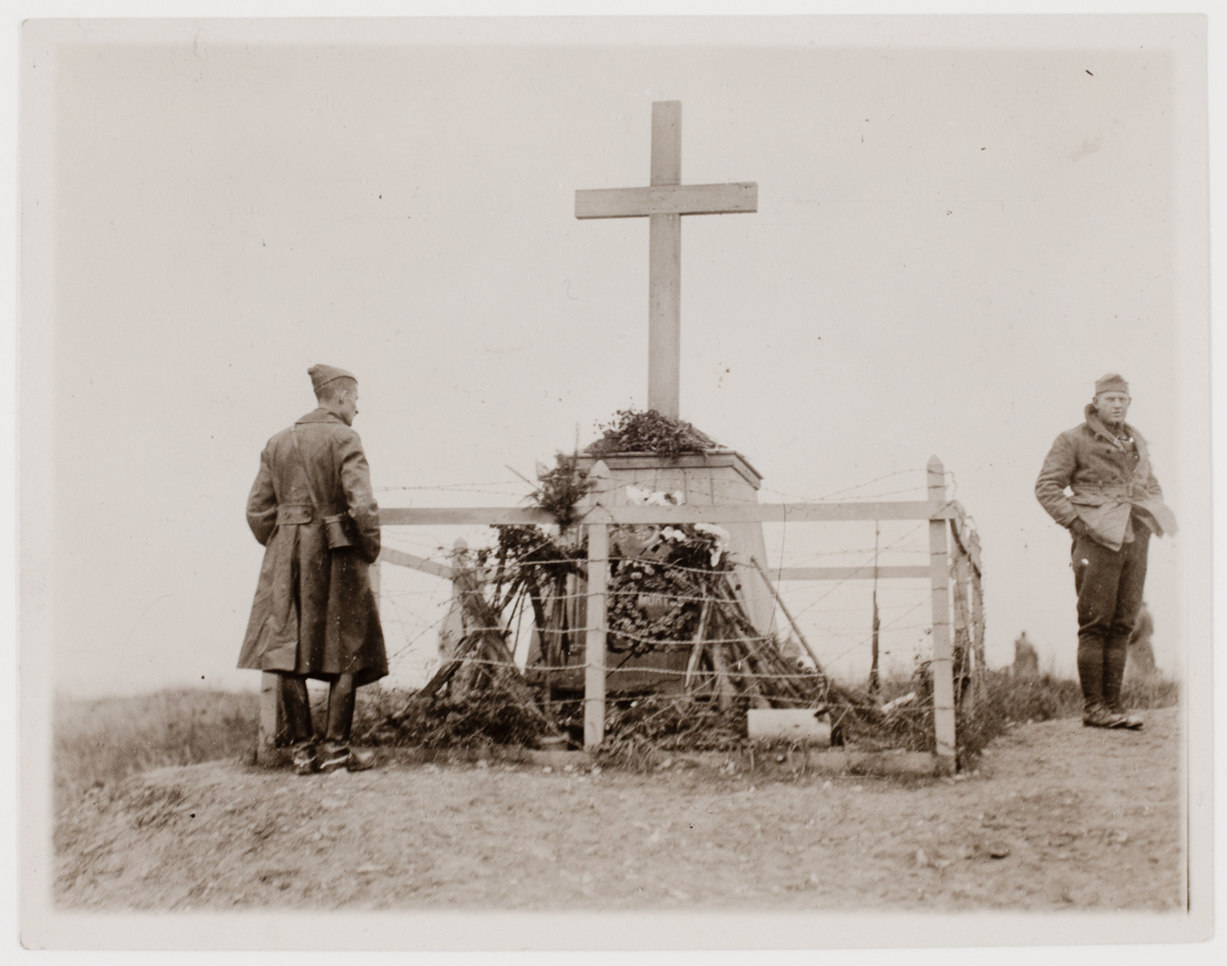 Monument erected on "Dead Man's Hill." Cote le Mort Homme near Verdun