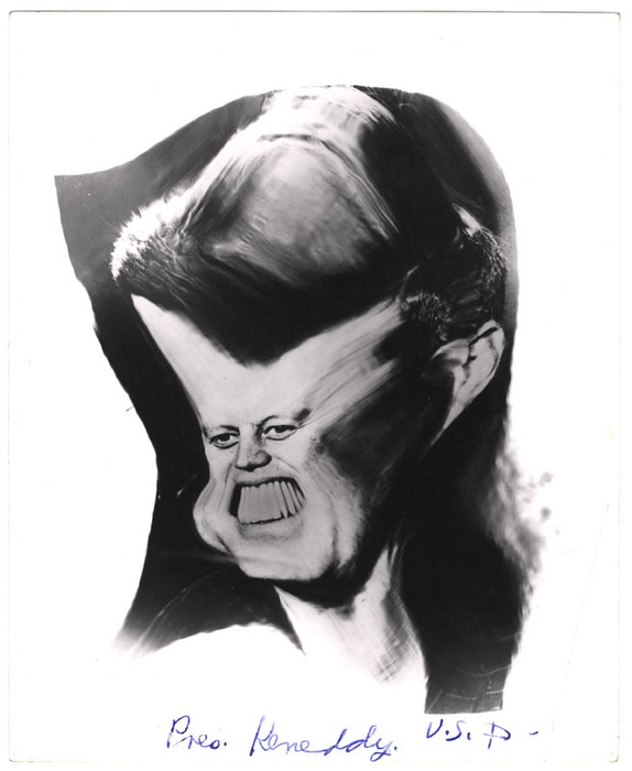 President John F. Kennedy (distortion)