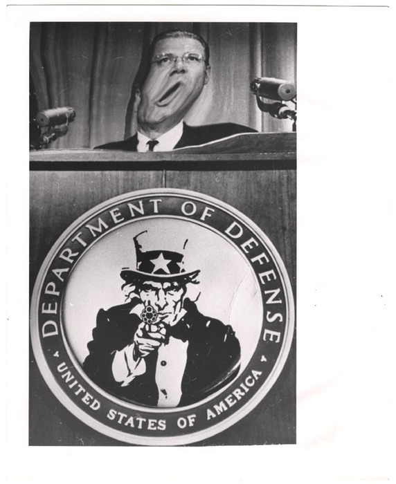 [Robert S. McNamara distortion with Uncle Sam]