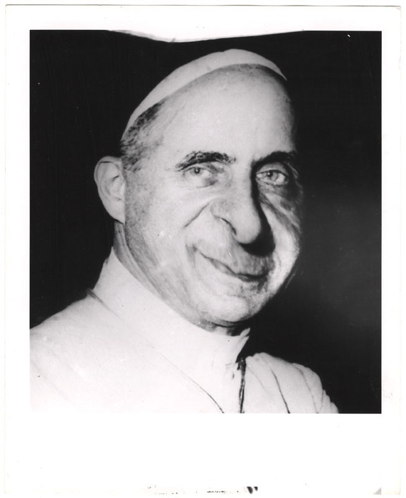 (Pope Paul VI?) (distortion)