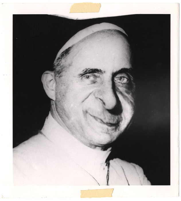 (Pope Paul VI?) (distortion)