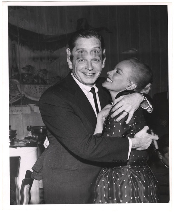 Milton Berle and Faye Emerson (distortion)