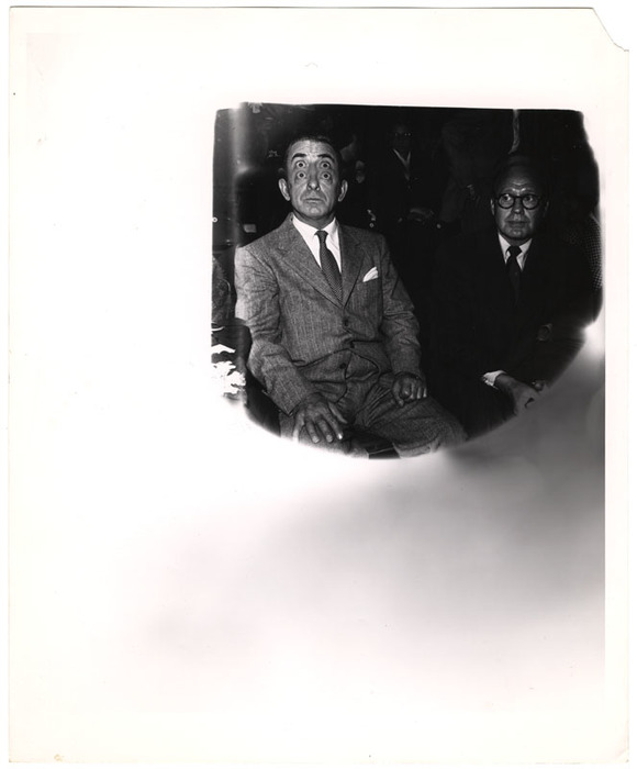 Eddie Cantor and Jack Benny (distortion)