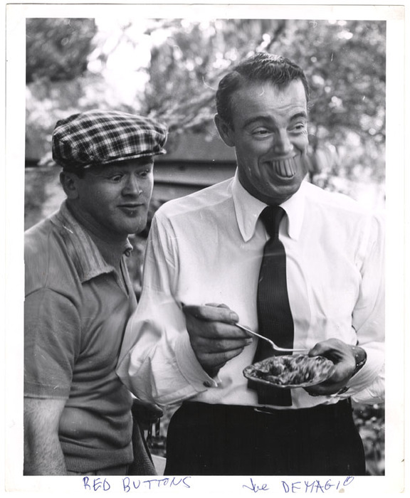 Red Buttons and Joe DiMaggio (distortion)
