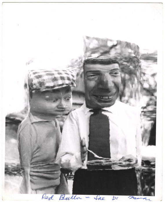 Red Buttons and Joe DiMaggio (distortion)