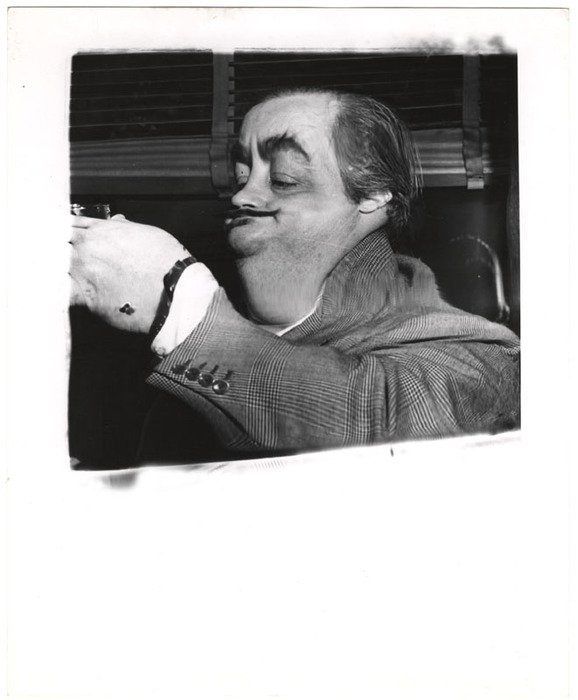 Man drinking (distortion)