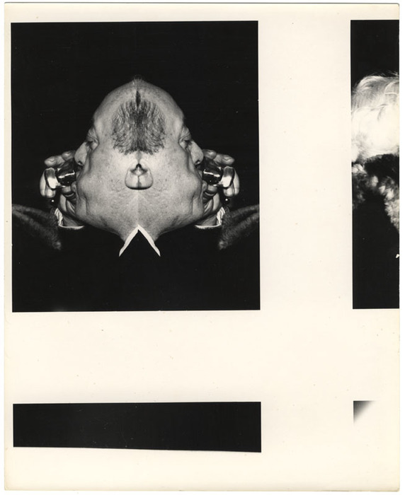 Man drinking (distortion)