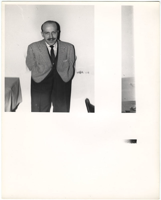 Waiter between tables (distortion)