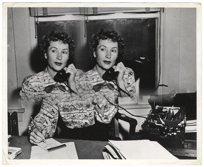 Two headed secretary (distortion)