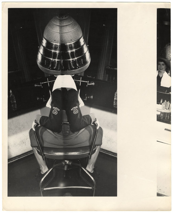 [starter in hair dryer (distortion)]