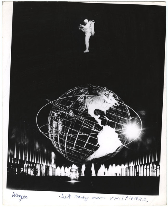 Jet Man Flying Over Unisphere (distortion)