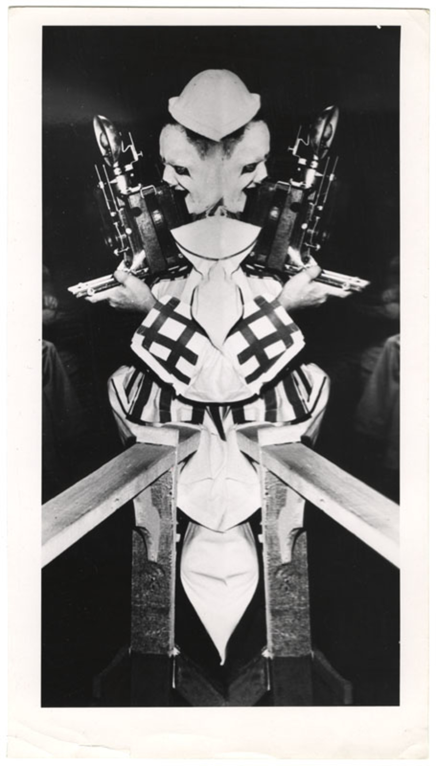 [Self portrait as clown distortion] | International Center of Photography