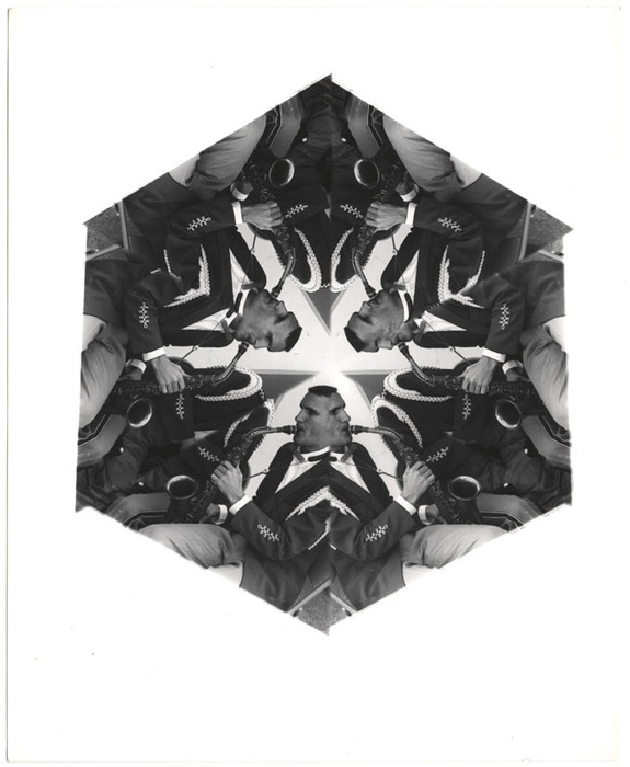 [Saxophone player distortion]