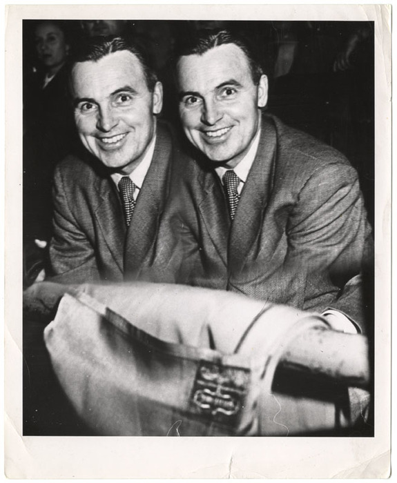 Man laughing at circus (distortion)