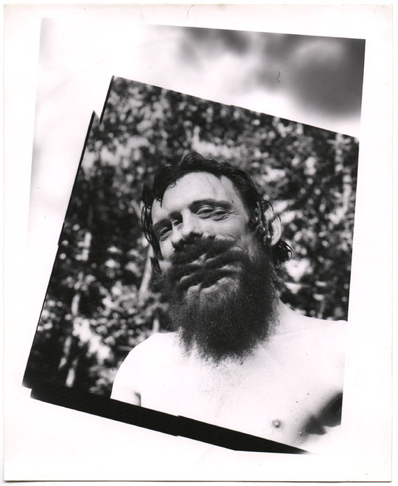 Multi-mouthed man with beard (distortion)