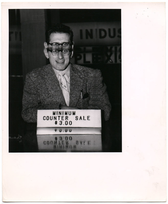 Minimum counter sale $3.00 (distortion)