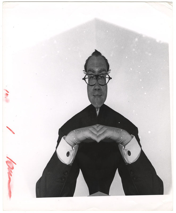 Man sitting (distortion)