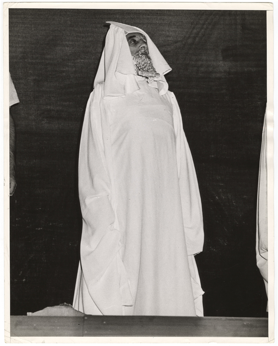 [Rehearsal for "Three Gifts" at Yiddish Art Theatre, New York]