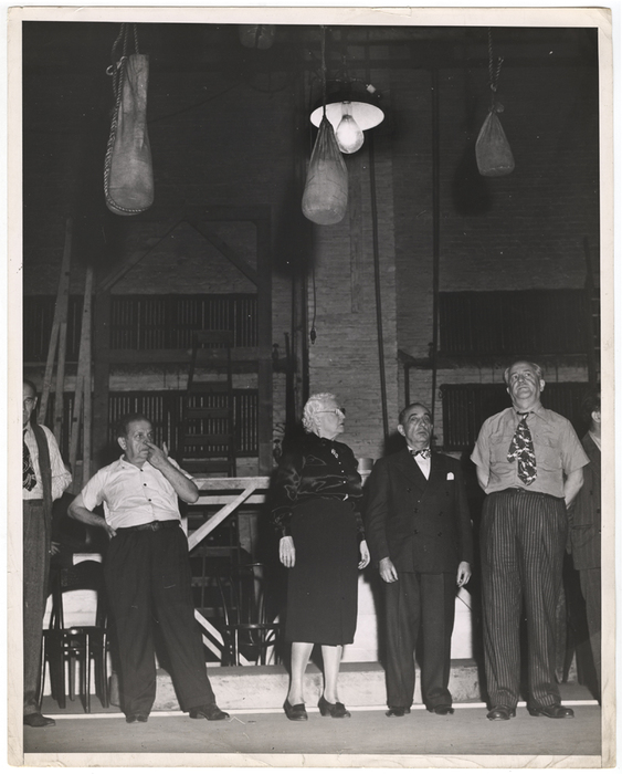 [Rehearsal for "Three Gifts" at Yiddish Art Theatre, New York]