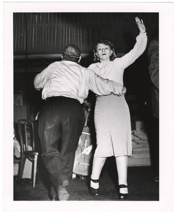 [Rehearsal for "Three Gifts" at Yiddish Art Theatre, New York]